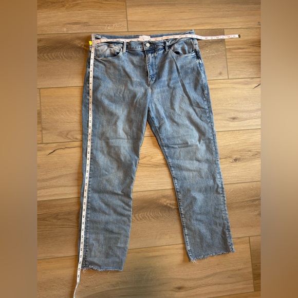 Frame Denim Le High Straight Frayed Hem Jeans Size 33 - Picture 5 of 8